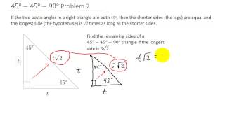 Solve 454590 Triangle [upl. by Heyes598]