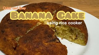 The easiest banana cake I ever made using rice cooker bananacake ricecookerrecipe [upl. by Annil]