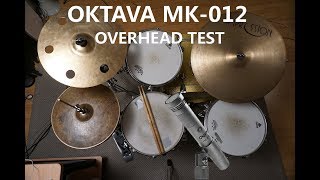 Oktava MK012 test on drums overhead  Warm Audio WA412 [upl. by Kelula622]