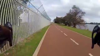 Cycling in Perth  Maylands to Narrows loop [upl. by Gnoud484]