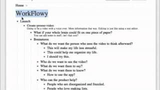 How to use WorkFlowy [upl. by Ania]