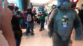 Fursuit Parade  Motor City Furry Con 2019 [upl. by Ahsil]