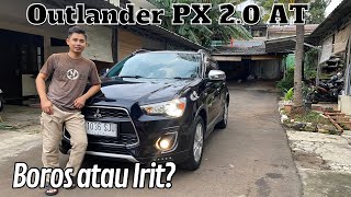 Review amp tes konsumsi BBM Outlander Sport PX 20 AT 2017 [upl. by Yarehs]