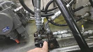 ГТС Испытания на стенде гидрораспределителя Testing hydraulic pumps 165311 [upl. by Thirzi66]