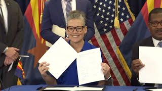 Gov Katie Hobbs signed new agreement between AZ Forest Service [upl. by Eeloj]