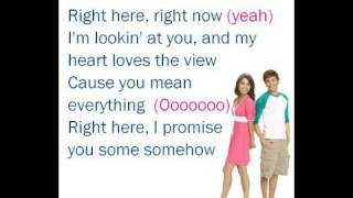 Right Here Right Now  lyrics HMS3ZACampVANESSA [upl. by Eerac424]