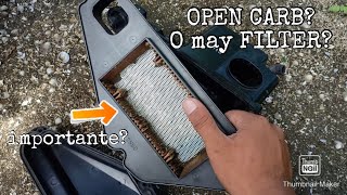 RAIDER 150 AIR CLEANER IMPORTANCE  open carb vs air filtered carb [upl. by Milas]