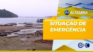 Altamira PA decreta situação de emergência devido à estiagem  SBT Altamira [upl. by Ade]