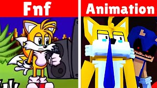 quotChasingquot but everyone Sings it  Tailsexe vs Friday Night Funkin FNF Mod vs Minecraft Animation [upl. by Rettuc754]