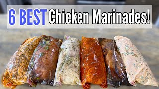 6 TASTY CHICKEN MARINADES  Quick amp EASY Chicken Dinner Recipes amp Freezer Meals  Julia Pacheco [upl. by Ykroc]