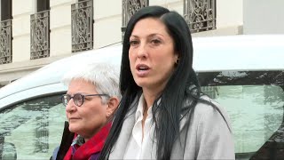 Jenni Hermoso sale de la Audiencia Nacional quotTodo queda en manos de la justiciaquot [upl. by Benton]