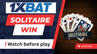 Solitaire Strategies 1xbet Win Video Reveals Top Techniques solitare video tricks card game videos [upl. by Reidar761]