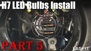 How to install standard H7 LED headlight bulbs [upl. by Gnen655]