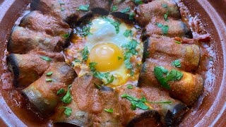 L’un des meilleurs tajines marocains Rouleaux d’aubergines et viande hachée tajine [upl. by Ainnos]