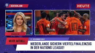 Nations League Niederlande sichern Viertelfinale Türkei verpasst den vorzeitigen Einzug [upl. by Jareen317]