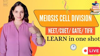 Meiosis cell cycle amp Cell Division for NEETGATE CUET CSIR NET by Sonia  Vira education ncert [upl. by Julee]