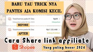 TERBARU 2024 ❗TERBUKTI BERHASIL TERNYATA BEGINI CARA SHARE LINK PRODUK AFFILIATE BIAR BANYAK KOMISI [upl. by O'Donnell966]