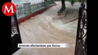 Estragos por lluvias en 8 municipios de Gto ya hay un muerto [upl. by Carlina]