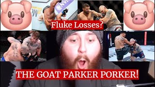 MMA GURU Laughing At The GOAT Parker PORKER Getting Finished Compilation [upl. by Ecirtaed]