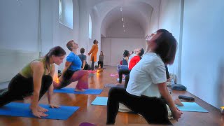 Sivananda Hatha Yoga Basel Switzerland Schweiz  With Chakra Meditation Yoga Vidya Neyyardam Canada [upl. by Aslam]