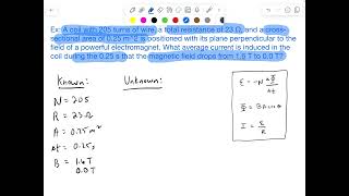 How to Solve for Current using Faradays Law of Induction [upl. by Ardnuat340]