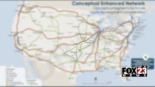 Video FRA map proposes route connecting Tulsa to Oklahoma City Kansas City [upl. by Matteo565]