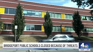 Bridgeport public schools closed because of threats  NBC New York [upl. by Nickelsen]