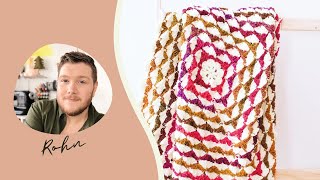 CROCHET RICK RACK BLANKET  BEGINNER CROCHET AFGHAN PATTERN  Perfect for Cake Yarns [upl. by Anoyi264]