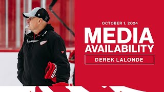 Derek Lalonde Media Availability  Oct 1 2024 [upl. by Naimerej75]