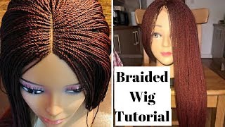 Braided Wig Tutorial Beginner Friendly  How To Make A Million Braided Wig Without Closure [upl. by Corel]