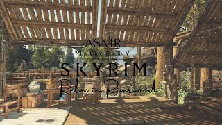 ASMR Skyrim Ambience  Relaxing at Riverwood [upl. by Lalad]