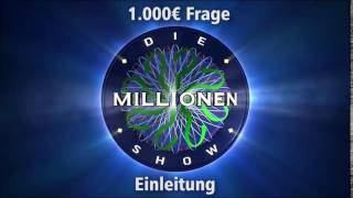 1000€ Frage  Einleitung  Millionenshow Soundeffect [upl. by Enneire123]