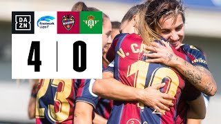 Levante UD vs Real Betis Féminas 21  Resumen y goles  Highlights Finetwork Liga F [upl. by Sedicla]