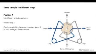 Valco same sample to different loops [upl. by Barbour]