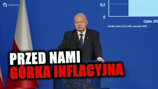 Glapiński przed nami górka inflacyjna aż do 2026 roku [upl. by Yatnuahs]