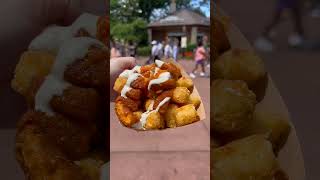 Buffalo Chick’n Poutine at EPCOTs Flower amp Garden 2024  The FARM Buzz Vegan Eats [upl. by Ardnaek]