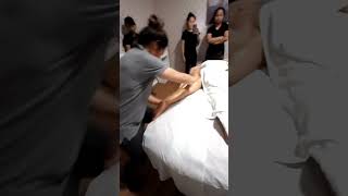 bamboo massage technique by ครูปื๊ด ลอนดอน [upl. by Atenik143]