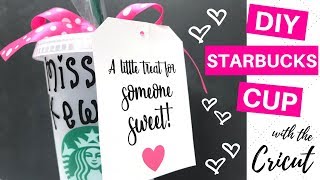 Personalized Starbucks Cup with Cricut [upl. by Assirek554]