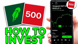 How To Invest In The SampP 500 Using Robinhood  Full Guide [upl. by Diogenes562]