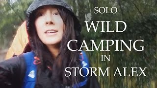 Solo Hiking amp Wild Camping in Storm Alex  Ridgeway Link  The Chilterns [upl. by Atinuj]