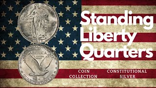 Standing Liberty Quarters❗️Nice set of Constitutional Silver with some better dates Coin Collection [upl. by Annaiviv433]