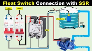 Water Tank Motor Automatic ON OFF by using Float Switch and SSR TheElectricalGuy [upl. by Channing]