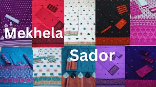 Sador mekhela collectionAssamese mekhela sador ❤ [upl. by Onahpets840]