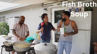 Fathers day Fish Broth Soup with King Fish  Fish Tea  Trinidad Food  Trini Food Recipes [upl. by Ativel488]