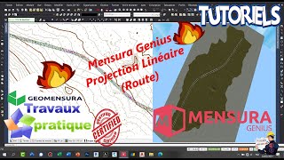 Astuce Mensura  Travaux pratiques Projection Linéaire type Route de A à Z [upl. by Vijnas699]