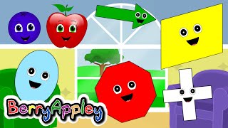 Shapes Song for Kids  Learn Shapes  Hide and Seek  Part 2 [upl. by Faxen377]