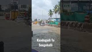 Kadugudi Seegehalli bangalore bangalorerains seegehalli varthur whitefield rain flood lake [upl. by Iadrahc]