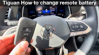 2019  2023 Volkswagen Tiguan How to Replace Remote Key Fob Battery [upl. by Notkcorb583]