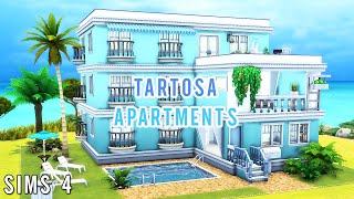 Sims 4 Tartosa Apartment Building  Speed Build CC [upl. by Eittocs]