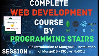 MongoDB  Introduction to MongoDB  Installation of MongoDB  SQL vs NoSQL  Session 126 [upl. by Aiahc]